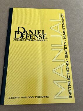 2015 DANIEL DEFENSE  DDM4 & DD5 RIFLE OWNERS MANUAL